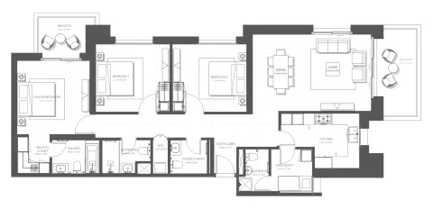 Floor plan, 3 Beds, 1,765 sq ft