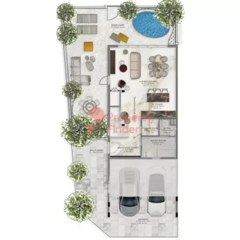 Floor plan, 3 Beds, 2,332 sq ft