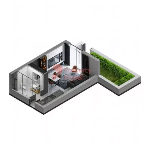 Floor plan, Studio, 591 sq ft