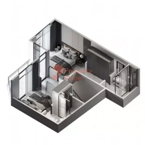 Floor plan, 2 Beds, 1,364 sq ft