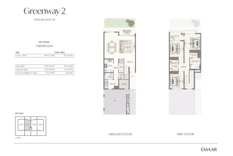 Floor plan, 3 Beds, 2,447 sq ft