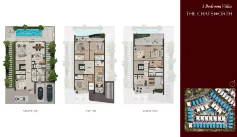 Floor plan, 5 Beds, 6,005 sq ft