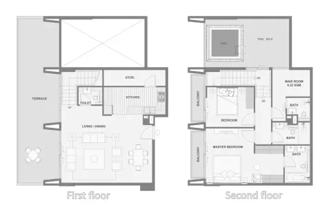 Floor plan, 2 Beds, 2,215 sq ft
