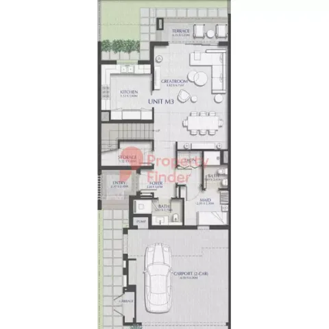 Floor plan, 3 Beds, 2,882 sq ft