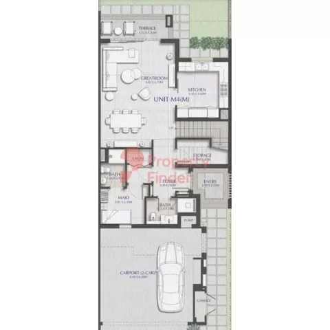 Floor plan, 3 Beds, 2,883 sq ft