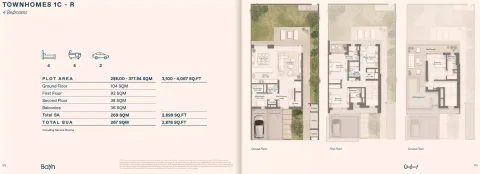 Floor plan, 4 Beds, 2,876 sq ft