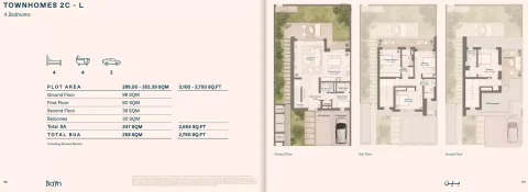 Floor plan, 4 Beds, 2,780 sq ft