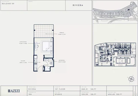 Floor plan, Studio, 404 sq ft