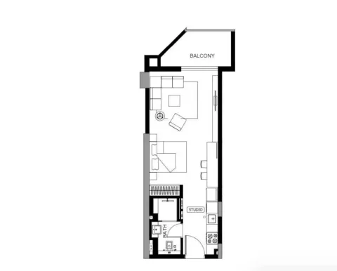 Floor plan, Studio, 0 sq ft