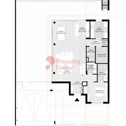 Floor plan, 4 Beds, 3,090 sq ft