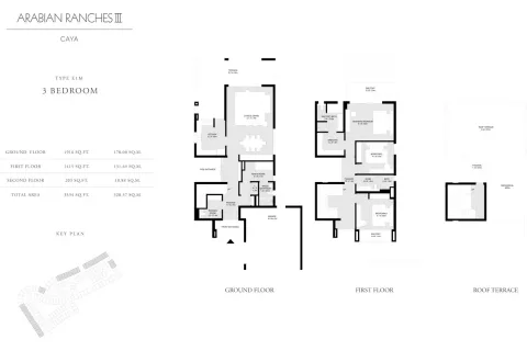 Floor plan, 3 Beds, 3,534 sq ft