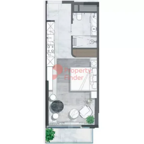 Floor plan, Studio, 426 sq ft