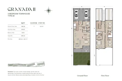 Floor plan, 3 Beds, 2,205 sq ft