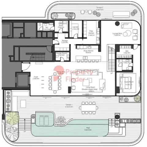 Floor plan, 4 Beds, 8,931 sq ft