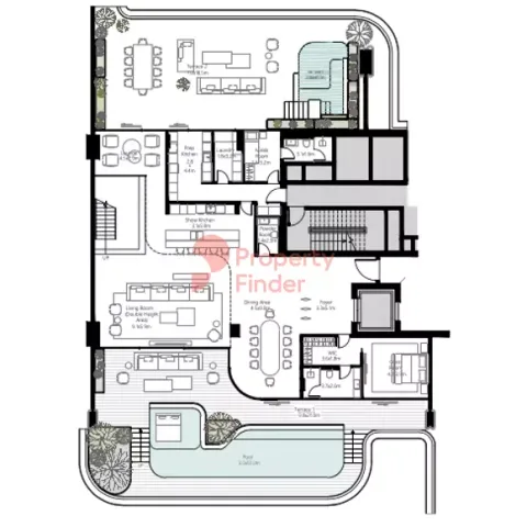 Floor plan, 4 Beds, 7,936 sq ft