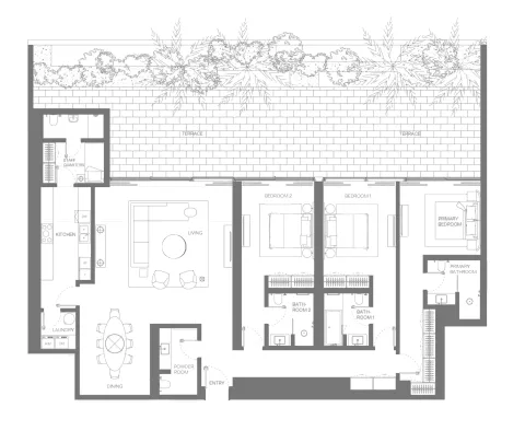 Floor plan, 3 Beds, 2,271 sq ft