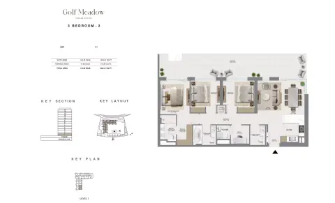 Floor plan, 3 Beds, 1,854 sq ft