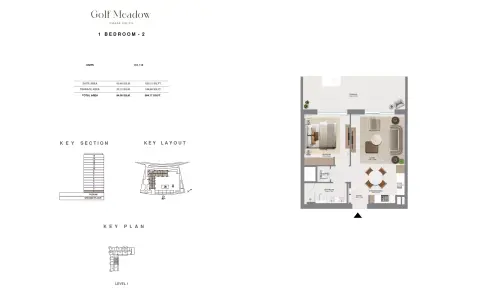 Floor plan, 1 Bed, 904 sq ft