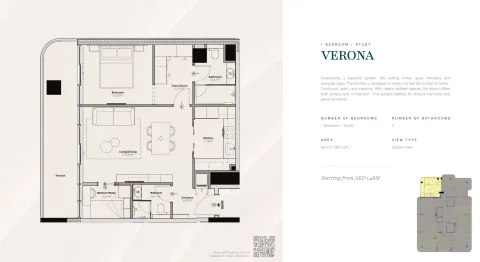 Floor plan, 1 Bed, 902 sq ft