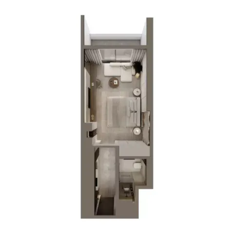 Floor plan, Studio, 396 sq ft