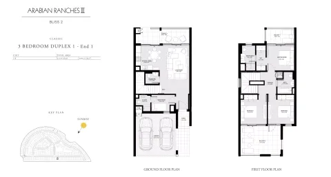 Floor plan, 3 Beds, 2,293 sq ft