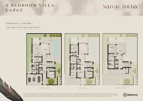 Floor plan, 6 Beds, 7,120 sq ft