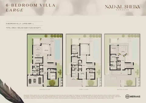 Floor plan, 6 Beds, 7,120 sq ft
