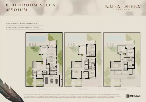 Floor plan, 6 Beds, 6,597 sq ft