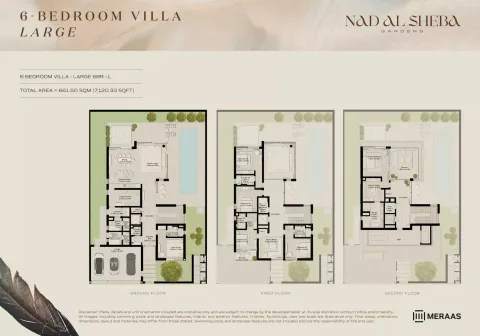 Floor plan, 6 Beds, 7,120 sq ft