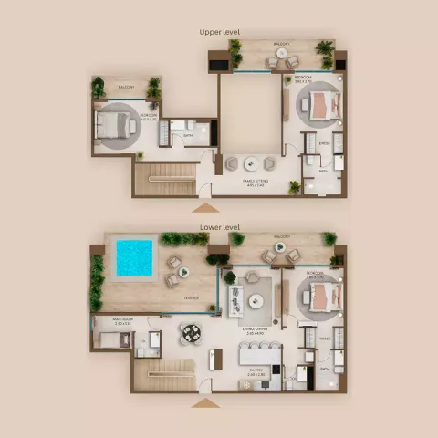 Floor plan, 3 Beds, 2,657 sq ft