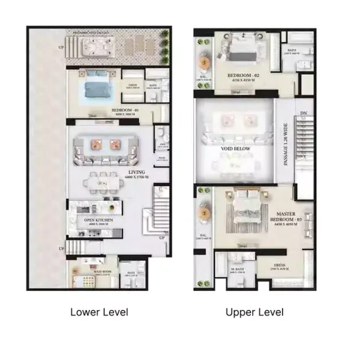 Floor plan, 3 Beds, 2,561 sq ft