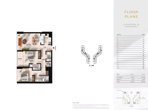 Floor plan, 2 Beds, 1,084 sq ft