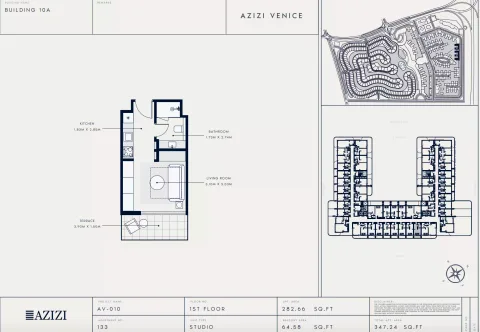 Floor plan, Studio, 347 sq ft