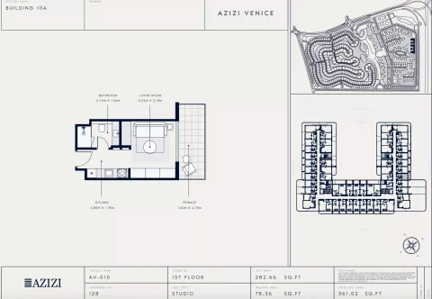 Floor plan, Studio, 361 sq ft