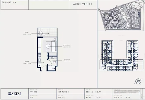 Floor plan, Studio, 380 sq ft
