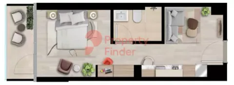 Floor plan, Studio, 467 sq ft