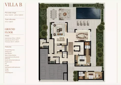Floor plan, 6 Beds, 7,822 sq ft