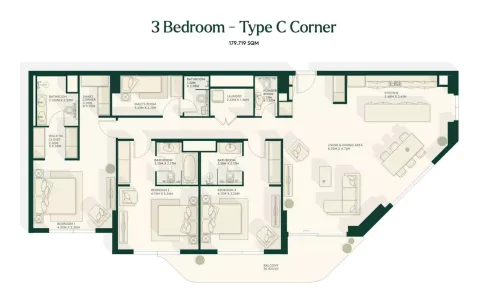 Floor plan, 3 Beds, 1,934 sq ft