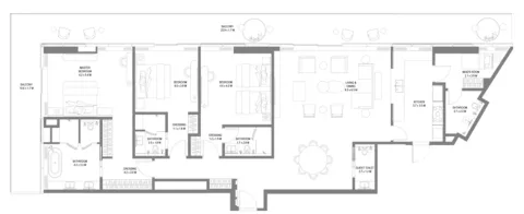 Floor plan, 3 Beds, 3,084 sq ft