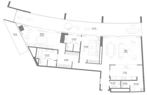 Floor plan, 2 Beds, 2,713 sq ft