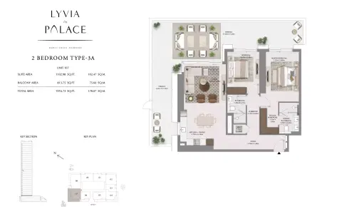 Floor plan, 2 Beds, 1,916 sq ft