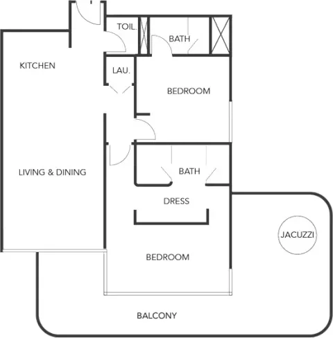 Floor plan, 2 Beds, 1,547 sq ft