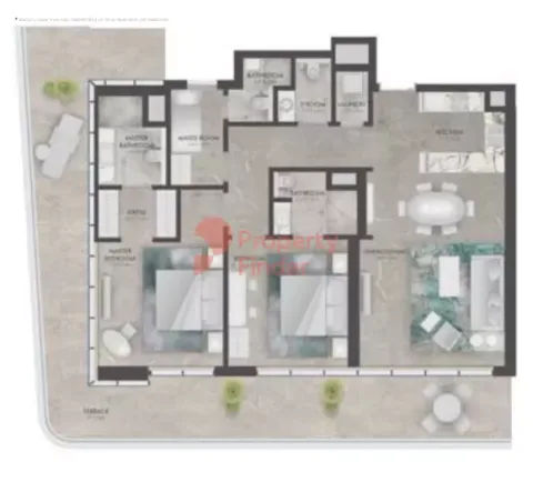 Floor plan, 2 Beds, 1,751 sq ft