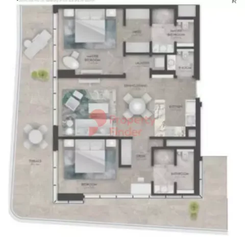 Floor plan, 2 Beds, 1,548 sq ft