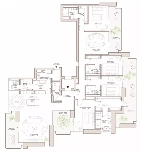 Floor plan, 4 Beds, 4,670 sq ft