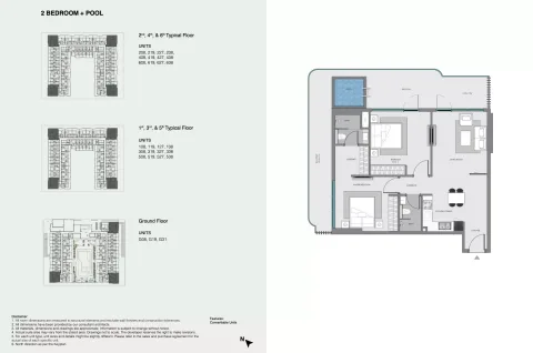 Floor plan, 2 Beds, 1,220 sq ft