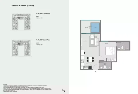 Floor plan, 1 Bed, 0 sq ft