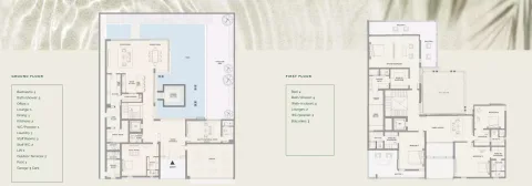 Floor plan, 6 Beds, 8,845 sq ft