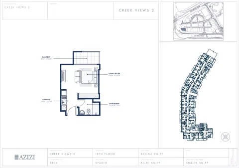 Floor plan, Studio, 354 sq ft