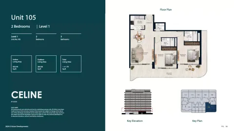 Floor plan, 2 Beds, 1,287 sq ft